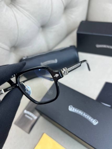 Іміджеві окуляри Chrome Hearts CE HK чорна оправа g244 | Зображення 1