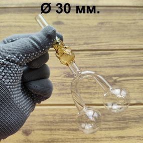 Стеклянная трубка Skull Double Oil Orange