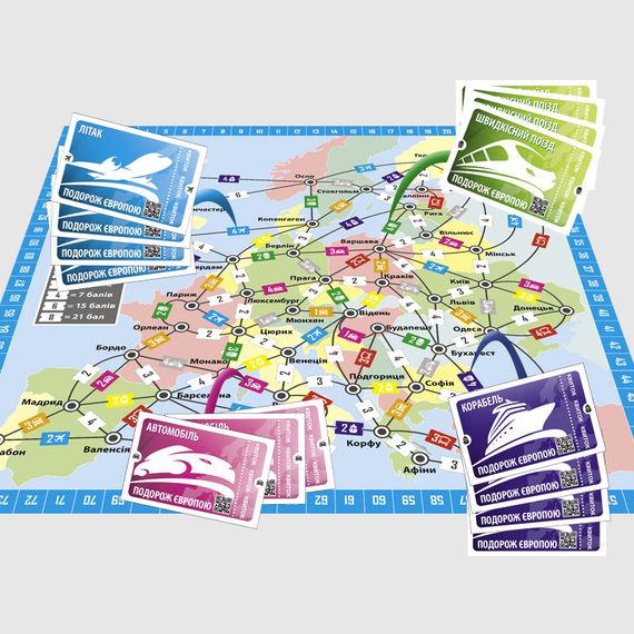 Настольная игра Путешествие по Европе Arial 910275 на укр. языке | Зображення 1