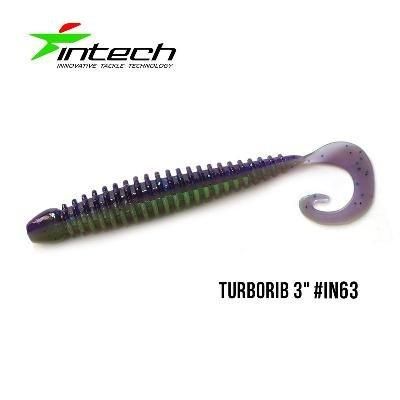 Силиконовая приманка, Съедобный силикон Intech Интеч Turborib 3"7 шт IN63