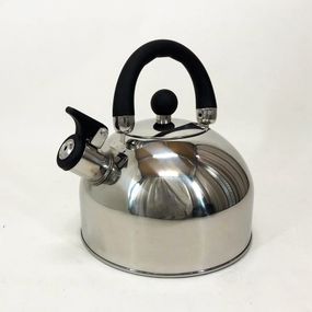 Чайник Unique со свистком UN-5302 2,5л, красивый чайник для газовой плиты, чайник на плиту. WU-950 Цвет: черный