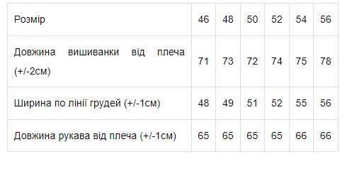 Вишиванка чоловіча з довгим рукавом Носи своє 50 Блакитний (p-760-166437) | Зображення 5