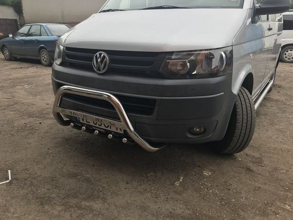 Кенгурятник WT003 (нерж) 51 мм, без надписи для Volkswagen T5 2010-2015 гг | Зображення 4