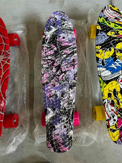 Пенні борд скейтборд Penny Board Fish Skateboards 22" ABEC-7 з колесами, що світяться | Зображення 9