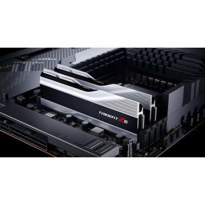 Модуль памяти для компьютера DDR5 64GB (2x32GB) 6000 MHz Trident Z5 Silver G.Skill (F5-6000J3238G32GX2-TZ5S) | Зображення 5