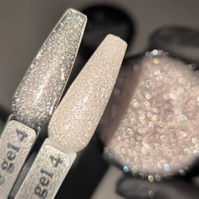 Гель для нарощення Mi Twinkle №4 Builder Gel (світловідбивний бежевий) 5мл