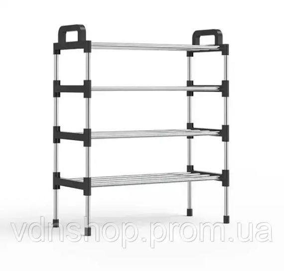 Полиця для взуття метал 4 секції Shoe rack