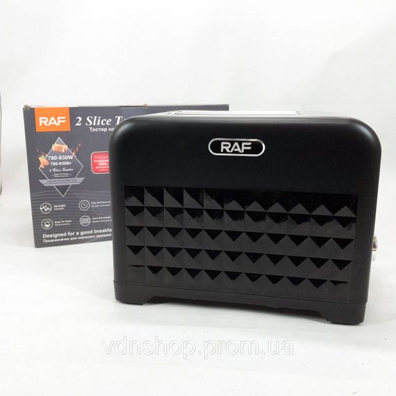 Тостери для дому RAF R.2101 900 Вт, Універсальний тостер для грінок, Тостер кухонний YU-37 | Зображення 2