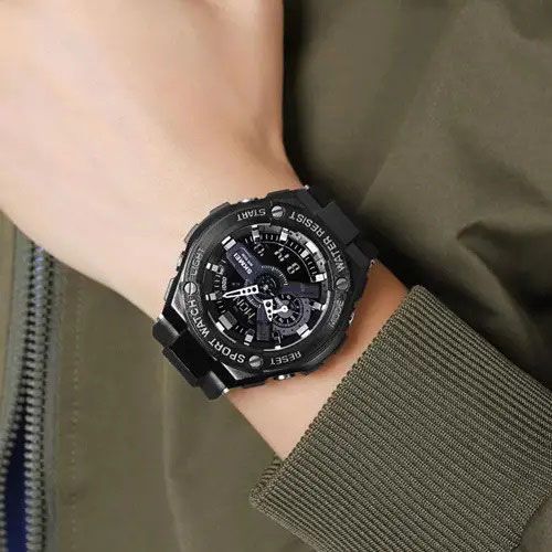 Часы военные мужские SKMEI 2101BK / Модные мужские часы / Часы наручные CY-580 электронные тактические | Зображення 6