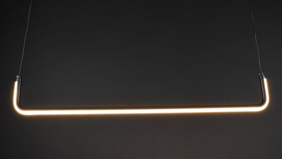 Люстра світлодіодна підвісна LED світильник для квартири на стелю лед 27323 Чорний 20-150х12х92 см. | Зображення 3