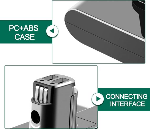Акумулятор для пилососа Dyson DC31, DC34, DC35, DC44 (Type A), 4000 мАг, 22.2 В, змінна літій-іонна батарея 917083-01, | Зображення 4