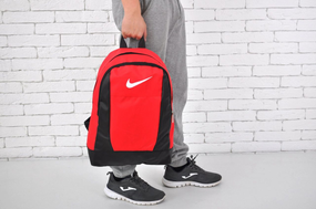 Рюкзак найк 2 отделения красный