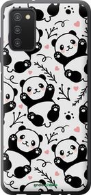 Чохол на Samsung Galaxy A03s A037F Панди "4318t-2381-2448"