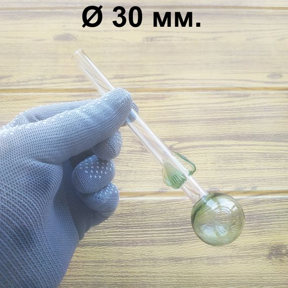 Стеклянная трубка Flora Oil Green