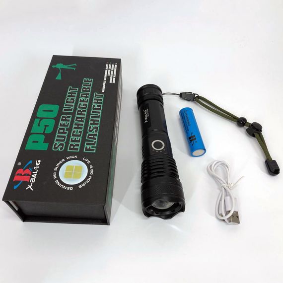 Військовий армійський ліхтар нашоломний POLICE BL-X71-P50, Портативний світлодіодний ліхтар із зарядкою MD-13 | Зображення 6