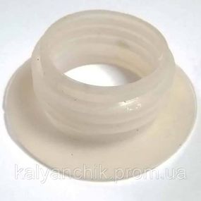 >Уплотнитель под колбу кальяна с юбкой силиконовый Skirt белый