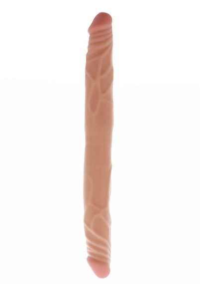Двосторонній фалоімітатор Toy Joy Double Dong, бежевий Sex Aura | Зображення 1