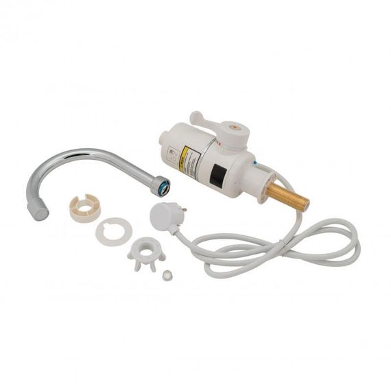 Проточный кран-водонагреватель кухонный для кухни Lidz Warm 056 LDWAR056WCR24984 White/Chrome | Зображення 5