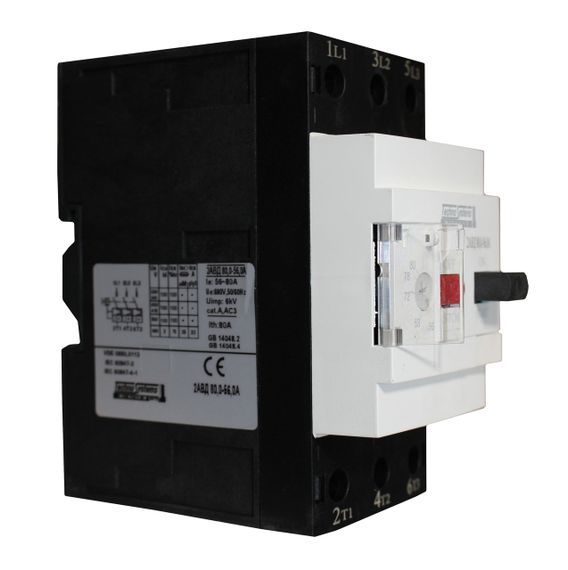 Автоматичний вимикач 2АВД 80-56А захисту двигуна 220V 25kW / 400V 40kW Ny95505606