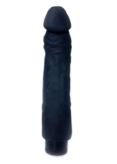 Вібратор - Real Skin Multispeed Black, 22,5 см Sex Aura | Зображення 2
