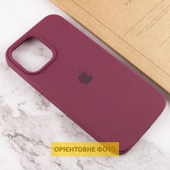 Чохол Silicone Case Full Protective (AA) для Apple iPhone 16 Pro Max (6.9") Бордовий / Plum | Зображення 4