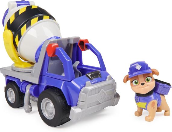 Щенячий патруль Крепыш и команда Бетономешалка Микс Оригинал Paw Patrol Rubble & Crew Mix’s Cement Mixer | Зображення 1