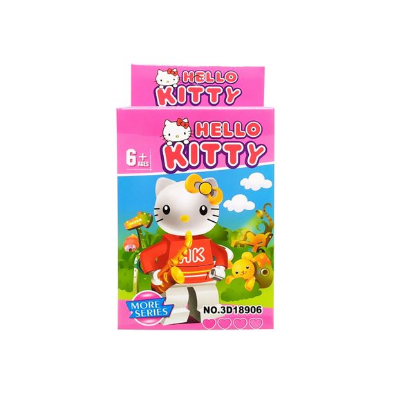 Конструктор дитячий Hello Kitty ігровий конструктор Котик для дівчат розвиваючий конструктор дитячий
