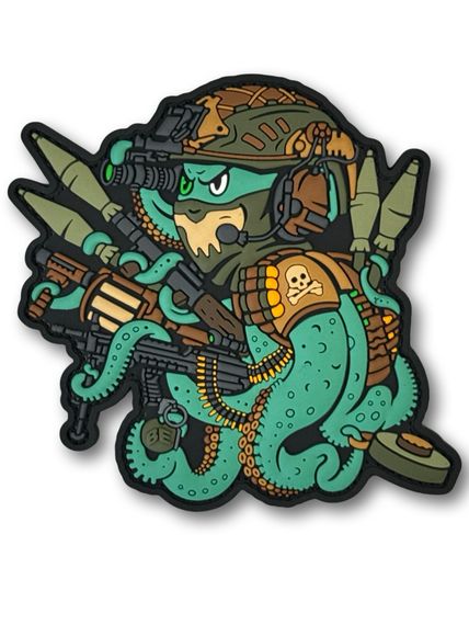 LIMITED ПВХ Патч (шеврон) "Night Octopus"
