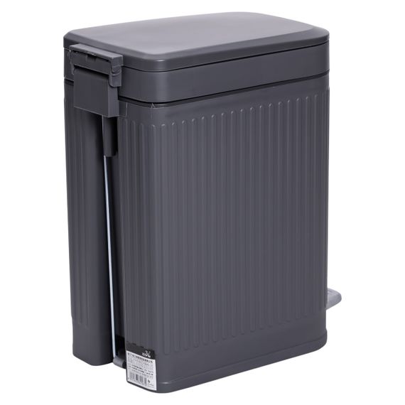 Відро для сміття з педаллю 5л відро для сміття з кришкою і педаллю Сірий HP-45-12G | Зображення 6