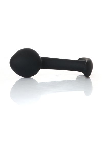 Анальна пробка - Silicone Black Curved Plug M | Зображення 3