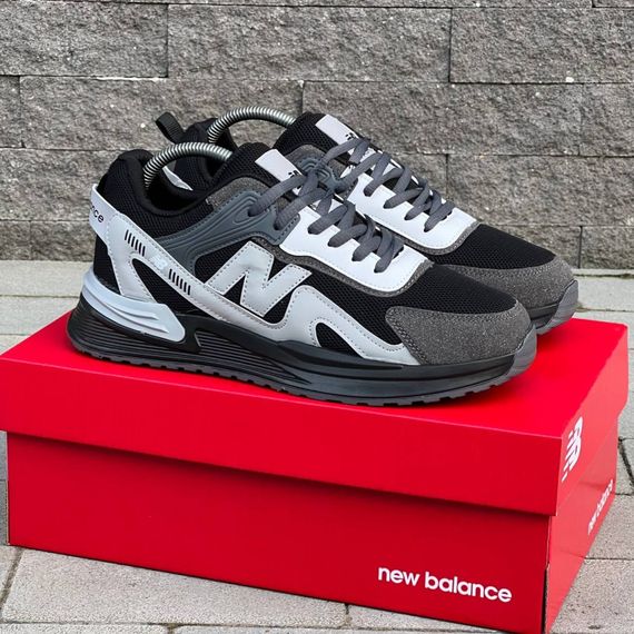 Кросівки New Balance матеріал текстиль/замш колір сірий,чорний, білий | Зображення 6
