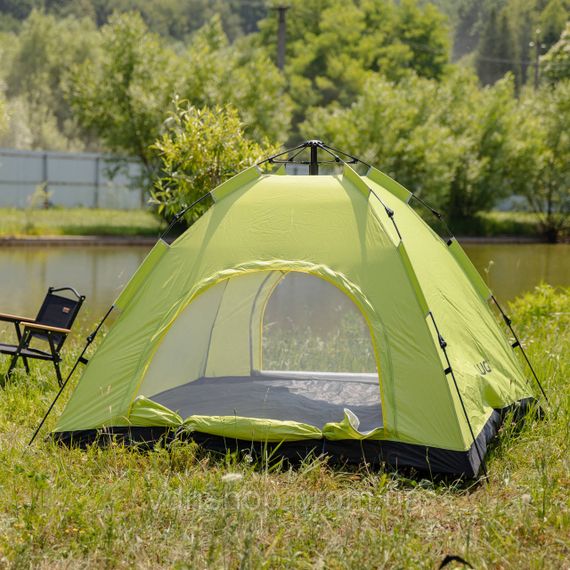 Намет кемпінговий 2 на 2 метри автоматичний для риболовлі походу туристичний LU-019M Салатовий | Зображення 1