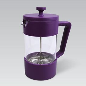 Френч-прес 1 л Maestro MR-1659-1000 фіолетовий скляний заварник для чаю та кави