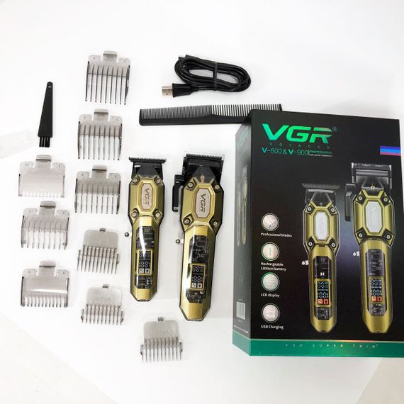 Набор для стрижки с зарядкой VGR 2 в 1 VGR V-600 V-900, Набор для стрижки волос на аккумуляторе CK-64 | Зображення 7