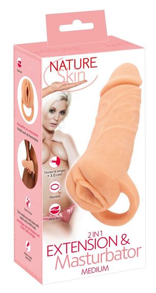 Насадка-мастурбатор 2in1 Extension + Masturbator sexstyle