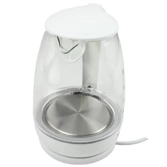 Чайник электрический стеклянный 2л RAF 7825 Белый