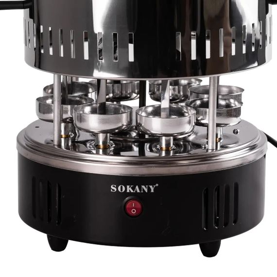 Електрошашличниця Sokany SK-6113 вертикальна на 8 шампурів | Зображення 2