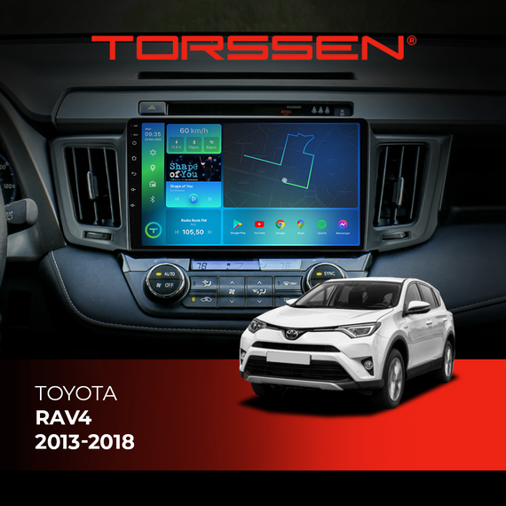Штатная магнитола Torssen Toyota Rav4 2013-2018 F108256 4G Carplay