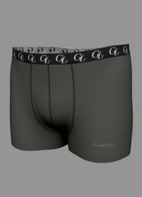 Чоловічі труси-боксери з широкою резинкою олива