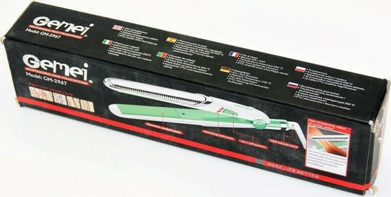 Профессиональный утюжок - выпрямитель для выпрямления волос  Gemei GM-2967 Щипцы - стайлер | Зображення 2