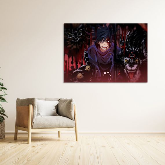 Плакат-постер з принтом Кавун Jujutsu Kaisen Магічна битва Fushiguro Megumi Фушигуро Мегумі шикігамі 2 А2 ПЛ000760(А2)