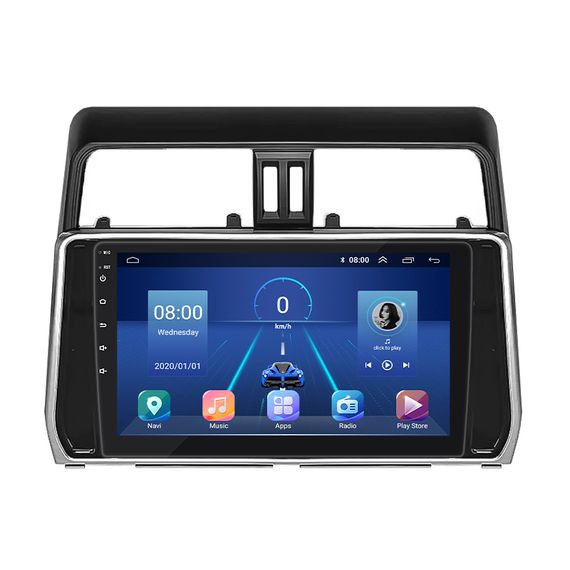 Штатна магнітола 10" Lesko для Toyota Land Cruiser Prado 150 Series Рестайлинг 2 2017-2020 4/64Gb 4G GPS Top