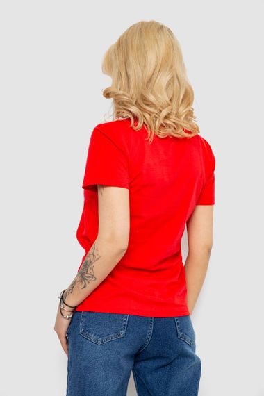 Футболка жіноча з принтом, колір червоний, 238R57800 | Зображення 3