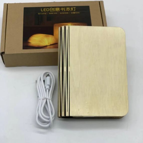 Настільна лампа світильник у формі книги Foldable Book Lamp Нічник для дитячої кімнати 7259 | Зображення 7