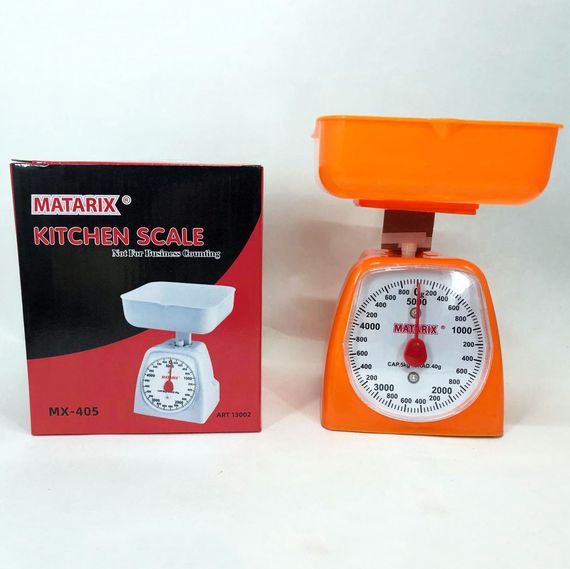 Ваги кухонні механічні MATARIX MX-405 5 кг. IH-315 Колір: помаранчевий | Зображення 2