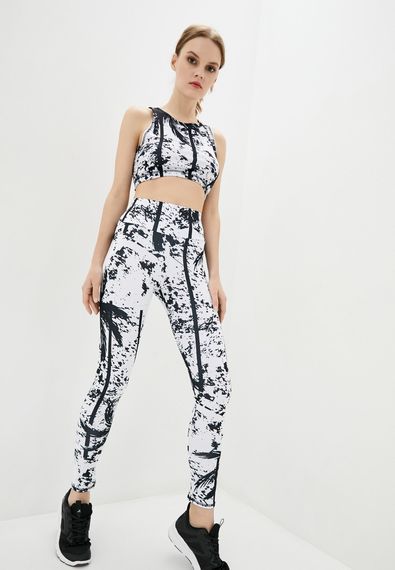 Спортивный топ 4Profi без рукавов c принтом "Тропик" черно-белый размер L дайвинг 16015 | Зображення 2