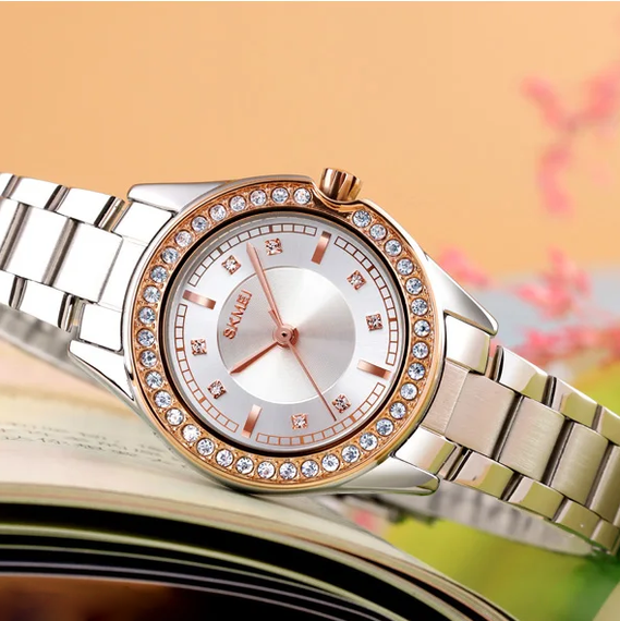Жіночий годинник Skmei 1534GDSI Gold-Silver | Зображення 2