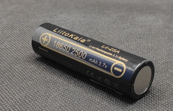 Аккумулятор высокотоковый LiitoKala Lii-25A  3,7V 2500mA ( 20A ) 1шт. | Зображення 1