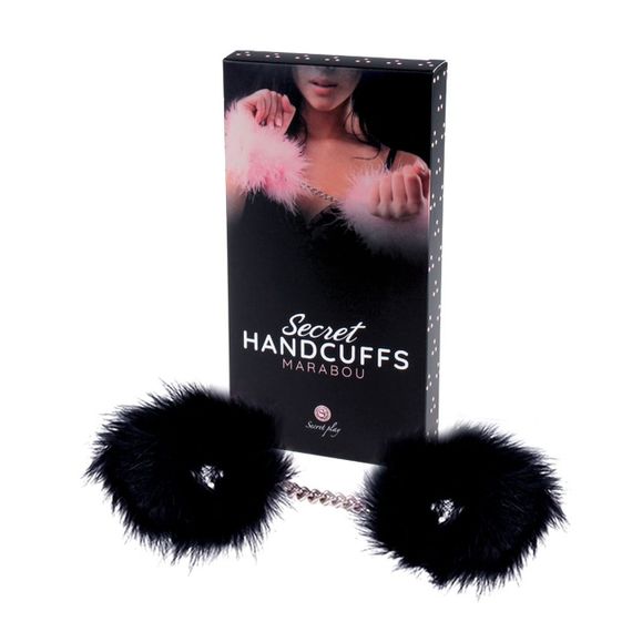 Наручники Secret Marabou Чорні sexstyle