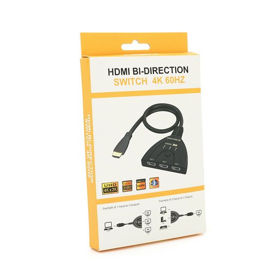 Розгалужувач HDMI 1=>3 порти, 4К, кабель 30см, Box | Зображення 2